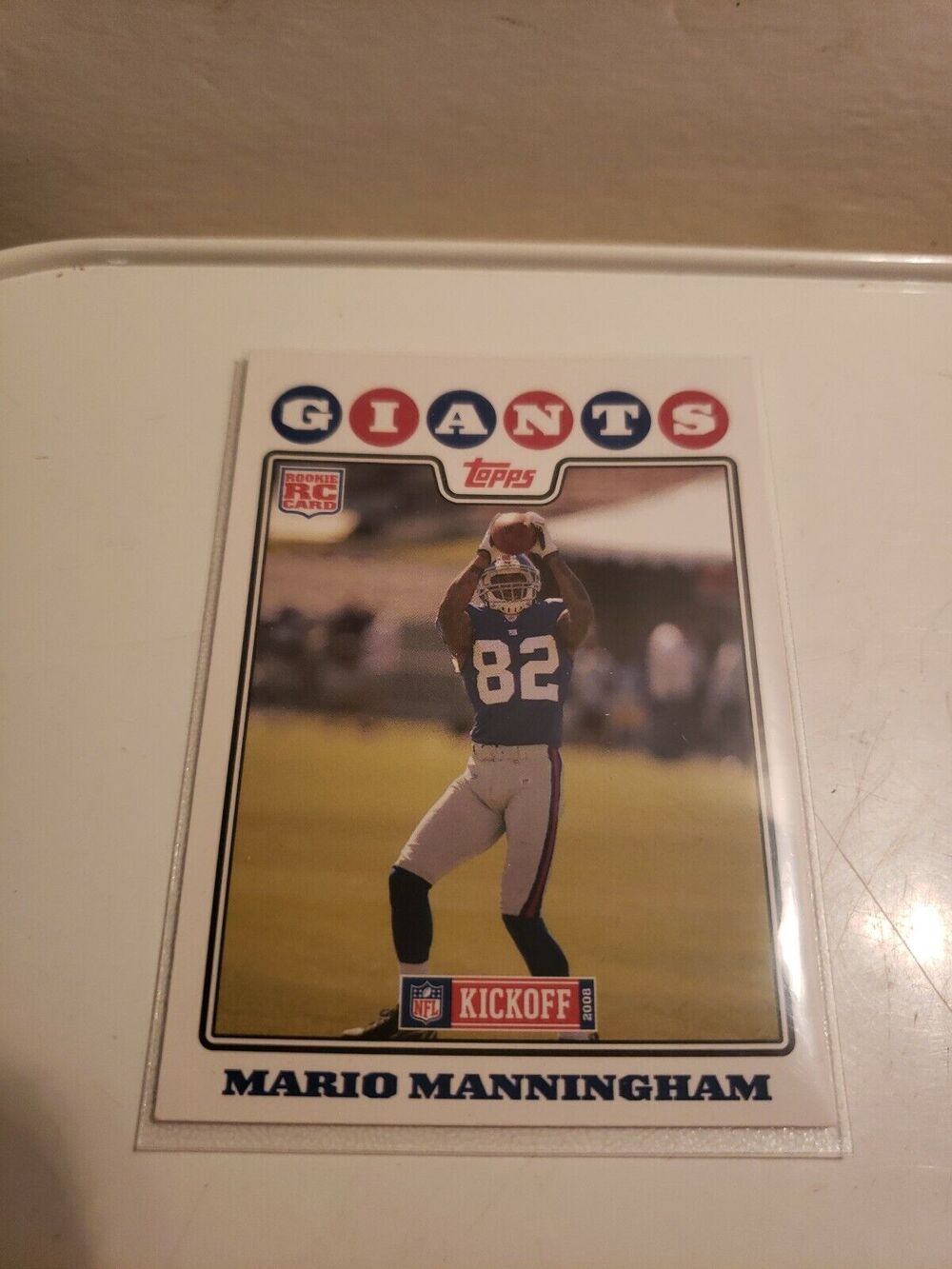Mario Manningham 2008 Topps #195 - Rookie Card - New York Giants - NFL